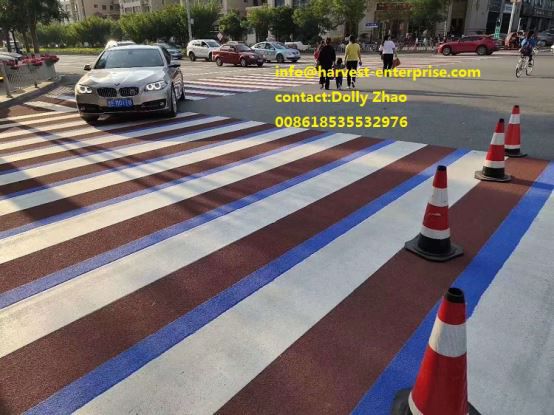 Pangembangan lan Aplikasi saka lumahing Anti-skid werna